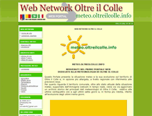 Tablet Screenshot of meteo.oltreilcolle.info